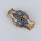 Broche Broche en or jaune et émail bleu 58 Facettes