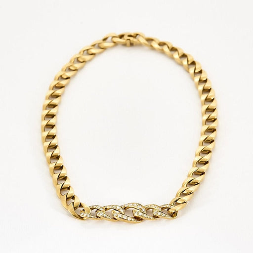 Collier Cartier x Georges Lenfant - Collier Bergame en or jaune et diamants 58 Facettes 58FC14-1