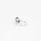 Bague 53.5 Bague en or blanc 18 carats avec saphir de Ceylan et diamants 58 Facettes