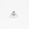 Bague 53.5 Bague en or blanc 18 carats avec saphir de Ceylan et diamants 58 Facettes