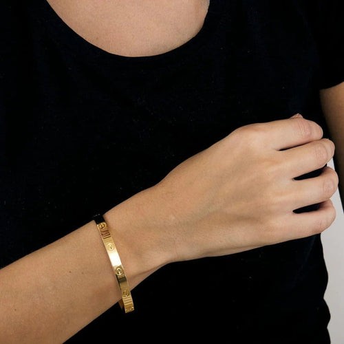 Bracelet Cartier Love - Bracelet jonc en or jaune 18K 58 Facettes