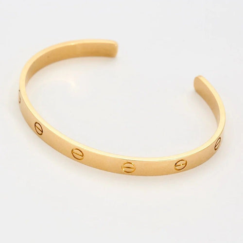 Bracelet Cartier Love - Bracelet jonc en or jaune 18K 58 Facettes