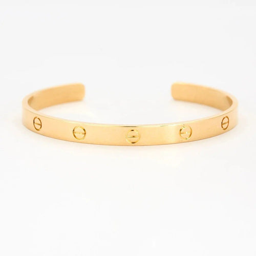 Bracelet Cartier Love - Bracelet jonc en or jaune 18K 58 Facettes