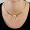 Boucles d'oreilles Parure - Collier ras-de-cou et boucles d’oreilles en or jaune 18K diamants 58 Facettes