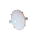 Bague 53.5 Bague opale blanche d’Australie en or gris 18k et diamants 58 Facettes 479