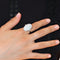 Bague 53.5 Bague opale blanche d’Australie en or gris 18k et diamants 58 Facettes 479
