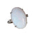 Bague 53.5 Bague opale blanche d’Australie en or gris 18k et diamants 58 Facettes 479