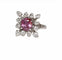 Bague 49 Bague rubis naturel et diamants en or blanc 18 ct 58 Facettes 504
