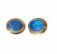 Boucles d'oreilles Puces d’oreilles en or jaune 14 carats et opales noires 58 Facettes 549