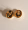 Boucles d'oreilles Puces d’oreilles en or jaune 14 carats et opales noires 58 Facettes 549