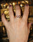 Bague 56 Bague chevalière - Rubis et diamants en or jaune 18 carats 58 Facettes 541