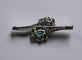 Broche Broche rétro en or gris 18 carats, aigues-marines et diamants 58 Facettes 580