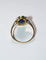 Bague 53 Bague Belle Époque en or jaune et blanc, saphir et diamants 58 Facettes 579