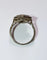 Bague 56 Bague Art déco hexagonale en or blanc et platine, diamants et saphirs 58 Facettes 156
