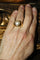Bague 57 Bague cœur en or jaune 18 carats avec perle mabé 58 Facettes 563
