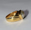 Bague 57 Bague cœur en or jaune 18 carats avec perle mabé 58 Facettes 563