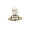 Bague 51 Bague en or jaune 750‰ avec perle et diamants 58 Facettes 1033