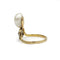 Bague 51 Bague en or jaune 750‰ avec perle et diamants 58 Facettes 1033