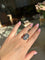 Bague 56 Bague en or blanc sertie d’une aigue-marine 58 Facettes 1178