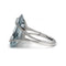 Bague 56 Bague en or blanc sertie d’une aigue-marine 58 Facettes 1178