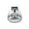 Bague 56 Bague en or blanc sertie d’une aigue-marine 58 Facettes 1178