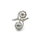 Bague 55 Bague Toi et Moi en platine 950 sertie de diamants 58 Facettes 1016