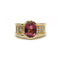 Bague 50 Bague en or jaune 750‰ avec tourmaline et diamants 58 Facettes 1175