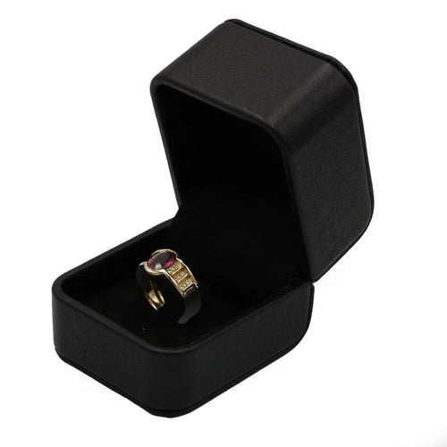 Bague 50 Bague en or jaune 750‰ avec tourmaline et diamants 58 Facettes 1175