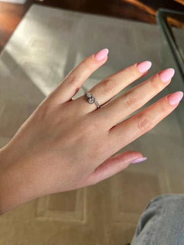 Bague 50 Bague Toi et Moi en or jaune 750‰ et diamants 58 Facettes 1102