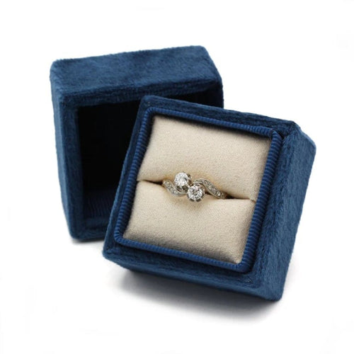 Bague 50 Bague Toi et Moi en or jaune 750‰ et diamants 58 Facettes 1102