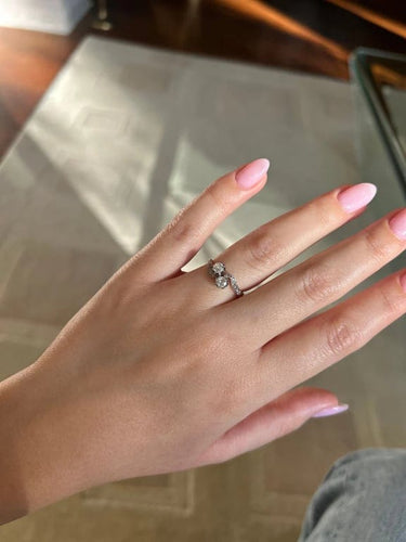 Bague 50 Bague Toi et Moi en or jaune 750‰ et diamants 58 Facettes 1102