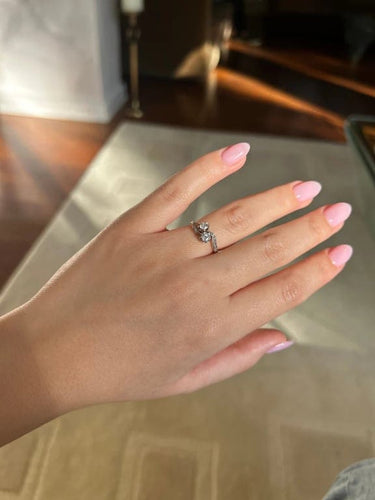 Bague 50 Bague Toi et Moi en or jaune 750‰ et diamants 58 Facettes 1102