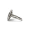 Bague 49 Bague Art déco en platine avec saphir env. 3,5 carats, saphirs et diamants 58 Facettes 1228