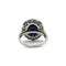 Bague 49 Bague Art déco en platine avec saphir env. 3,5 carats, saphirs et diamants 58 Facettes 1228