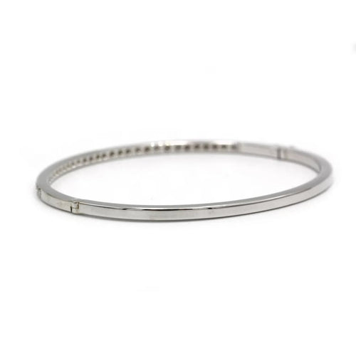 Bracelet Bracelet rigide en or blanc 750 et diamants env. 1 ct 58 Facettes 1242