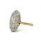 Bague 57 Bague baignoire en or 750 et platine, diamants taille ancienne env. 3 ct 58 Facettes 1271