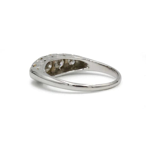 Bague 57 Bague jarretière en or 750 avec diamants 0,70 ct 58 Facettes 1321