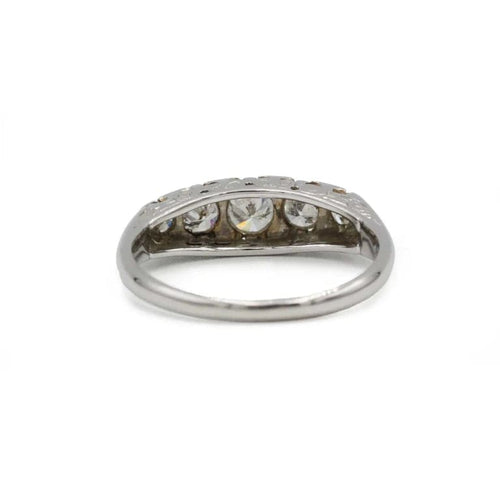 Bague 57 Bague jarretière en or 750 avec diamants 0,70 ct 58 Facettes 1321