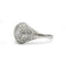 Bague 57 Bague dôme Art déco en or blanc 750 et diamants 58 Facettes 1320
