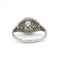 Bague 57 Bague dôme Art déco en or blanc 750 et diamants 58 Facettes 1320