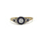 Bague 53 Bague Art déco en or 750 avec diamants taille ancienne et saphirs calibrés 58 Facettes 1312