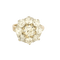 Bague 51 Bague Marguerite en or jaune 18k et diamants 58 Facettes LJ 25-301