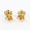 Boucles d'oreilles Boucles d'oreilles fleur en or jaune et blanc 18 carats et diamants 58 Facettes 131208