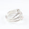 Bague 60 Bague vintage en or blanc 18 carats sertie de diamants 58 Facettes 131366D