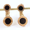 Boucles d'oreilles Bvlgari Bvlgari - Boucles d'oreilles en or jaune 18 carats et onyx 58 Facettes 126202
