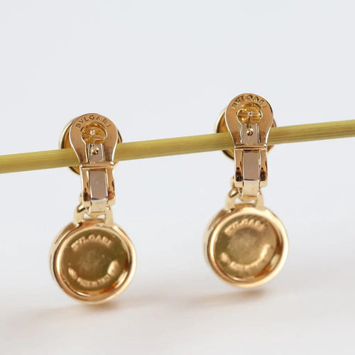 Boucles d'oreilles Bvlgari Bvlgari - Boucles d'oreilles en or jaune 18 carats et onyx 58 Facettes 126202