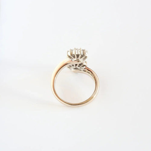 Bague 57 Bague Toi et Moi en or blanc et diamants 58 Facettes 152/23