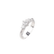 Bague Bague trois pierres en or blanc 18 carats avec diamants 58 Facettes 146/23