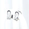 Boucles d'oreilles Boucles d'oreilles rectangulaires en or blanc 18 carats et diamants 58 Facettes J010000312