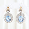 Boucles d'oreilles Boucles d'oreilles vintage à motif floral en or jaune 18 carats et diamants 58 Facettes J00003070